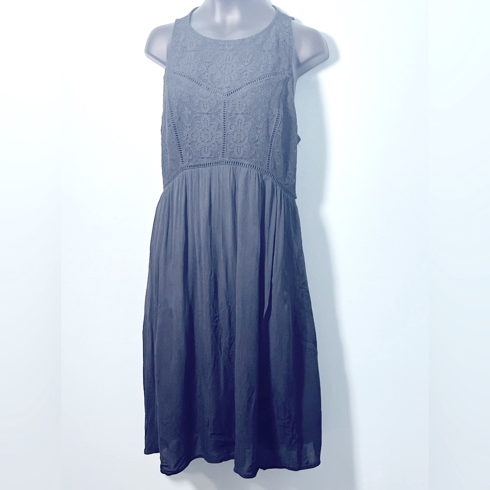 • Abercrombie & Fitch Dress Black Lace Floral